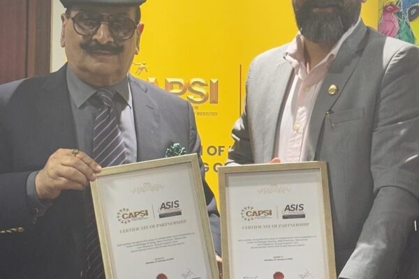 CAPSI and ASIS signed MoU to work jointly to secure Corporates & Communities.